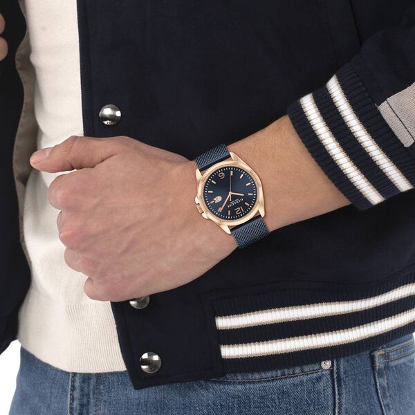 Coach Quartz Analog Blue Dial Stainless Steel Strap Watch for Men - image number 3