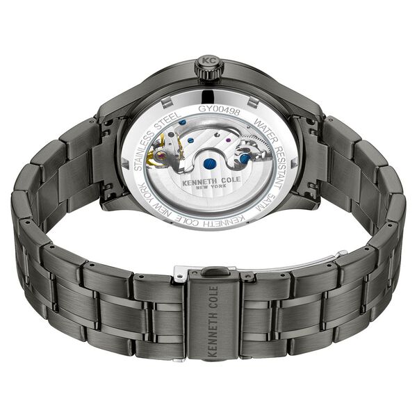 Kenneth Cole Automatic Blue Dial With Grey Stainless Steel Strap Watch For Men - image number 4