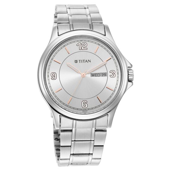 Titan Trendsetters Light Champ Dial Analog Stainless Steel Strap watch for Men - image number 0