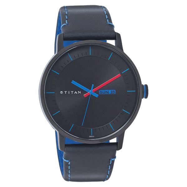 Titan Quartz Analog with Day and Date Black Dial Watch for Men - image number 0