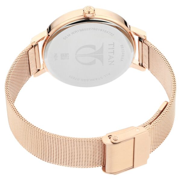 Titan PoP Off White Dial Analog Stainless Steel Strap Watch for Women - image number 4