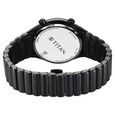 Titan Micromotors Analog with Date and Sun-Moon Sub-Dial and Blue Dial Black Stainless Steel Strap Watch for Men - image number 6