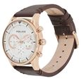 Police Quartz Multifunction Silver Dial Leather Strap Watch for Men - image number 1