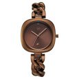 Vyb Spotlight By Fastrack Quartz Analog Brown Dial Brown Metal Strap Watch For Girls - image number 1