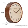 Titan Wooden Cuckoo Clock - Premium Decor Wooden Wall Clock with a Contemporary look - 30 cm x 30 cm (Medium) - image number 3