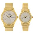 Titan Quartz Analog with Day and Date White Dial Metal Strap Watch for Couple - image number 0