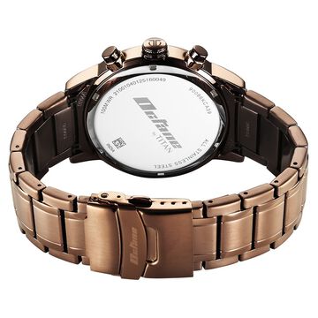 Titan Octane Primal Quartz Chronograph Brown Dial Brown Stainless Steel Strap Watch For Men