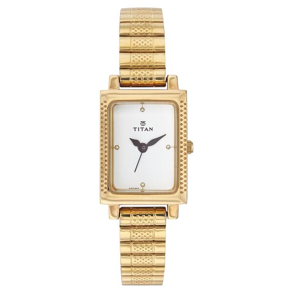 Titan Quartz Analog White Dial Watch for Women - image number 0