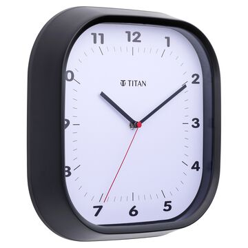 Titan Classic White Wall Clock with Silent Sweep Technology - 30.8 cm x 30.8 cm (Medium)