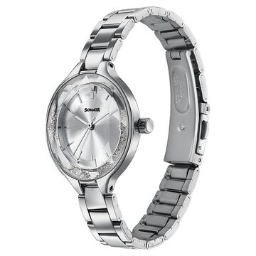 Sonata Festive Quartz Analog Silver Dial Silver Metal Strap Watch For Women