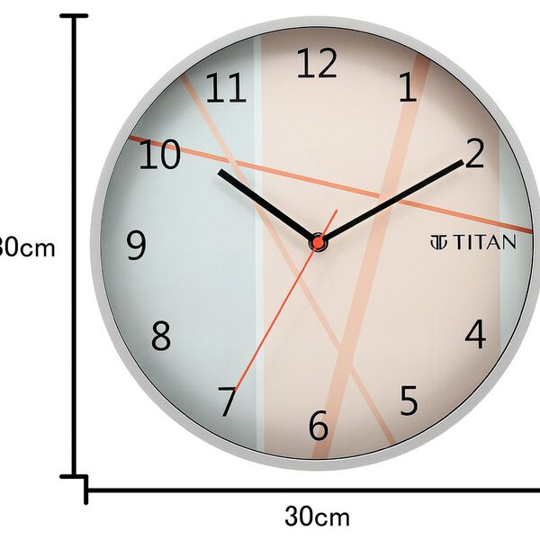 Titan Trendy & Modern looking Multi-coloured Dial Wall Clock Inspired from Cherry Blossom - 30.5 cm x 30.5 cm (Medium) - image number 4