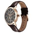 Titan Phoenix Skeletal Automatic Analog with Gun Dial Brown Leather Strap Watch for Men - image number 3