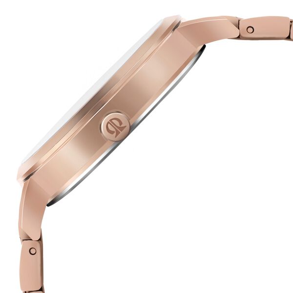 Titan Quartz Multifunction Rose Gold Dial Stainless Steel Strap Watch for Women - image number 3