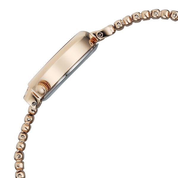 Titan Raga Spotlight Quartz Analog White Dial Rose Gold Metal Strap Watch For Women - image number 4