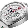 Ducati Quartz Chronograph Silver Dial White Silicone Strap Watch For Men - image number 3