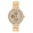 Titan Quartz Analog with Day and Date Blue Dial Stainless Steel Strap Watch for Women