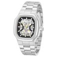 Kenneth Cole Automatic Black Dial Silver Stainless Steel Strap Watch For Men - image number 1