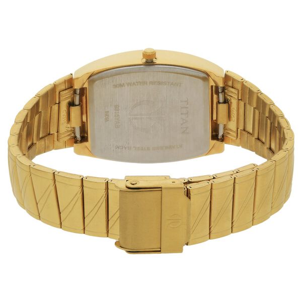 Titan Quartz Analog with Date White Dial Stainless Steel Strap Watch for Men - image number 3