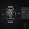 Titan Workwear Black Dial Dual Time Leather Strap watch for Men - image number 2