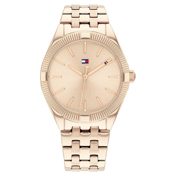 Tommy Hilfiger Quartz Analog Golden Dial Stainless Steel Strap Watch for Women - image number 0