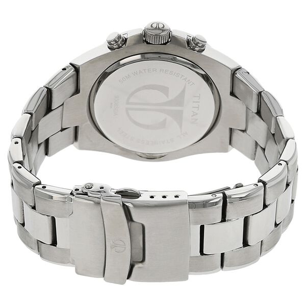 Titan Chronograph Silver Dial Stainless Steel Strap watch for Men - image number 3