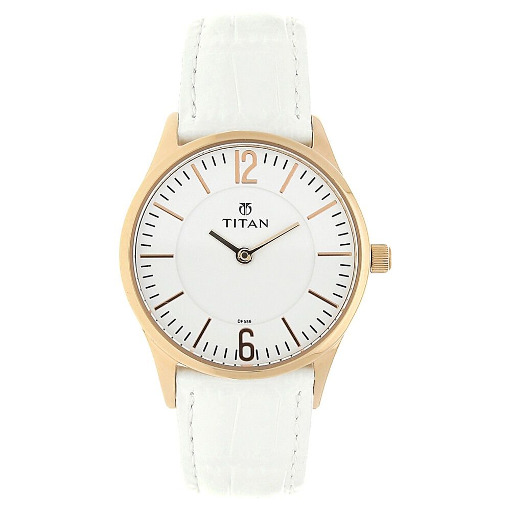 Titan ladies watches white strap cheap