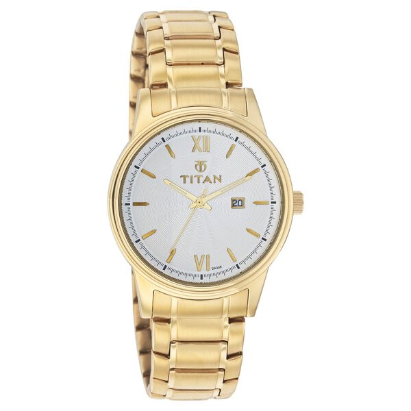 Titan Quartz Analog with Date White Dial Watch for Men - image number 0