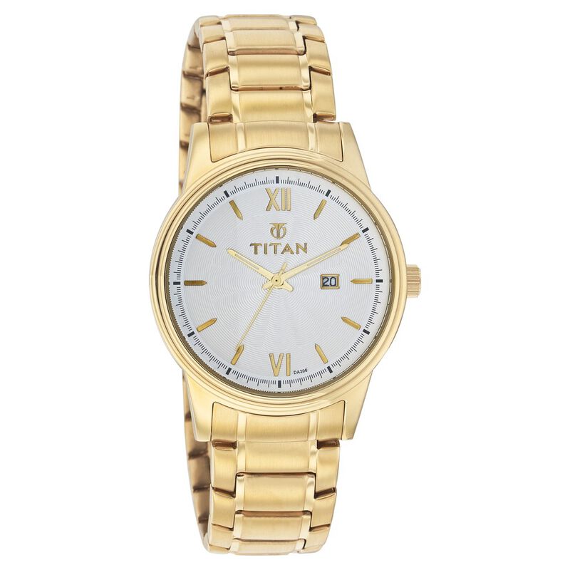 Titan Quartz Analog with Date White Dial Watch for Men