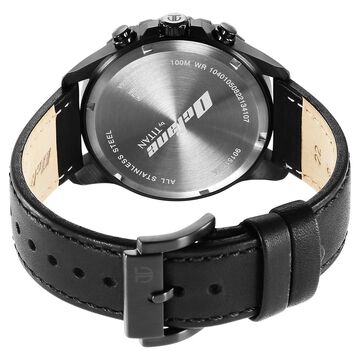 Titan Octane Classic Sporty Black Dial Chronograph Leather Strap watch for Men