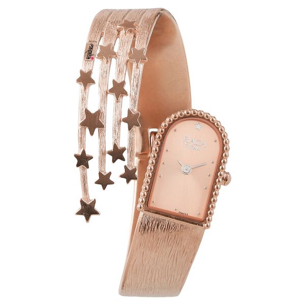 Titan Raga X Masaba Rose Gold Dial Analog Metal Strap watch for Women - image number 0