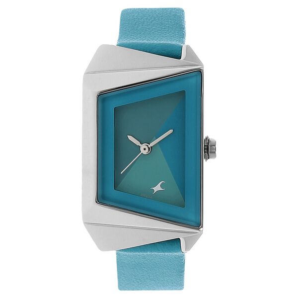 Fastrack Quartz Analog Green Dial Leather Strap Watch for Girls - image number 0