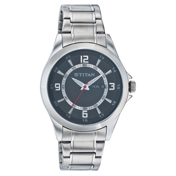 Titan Quartz Analog with Day and Date Black Dial Watch for Men - image number 0