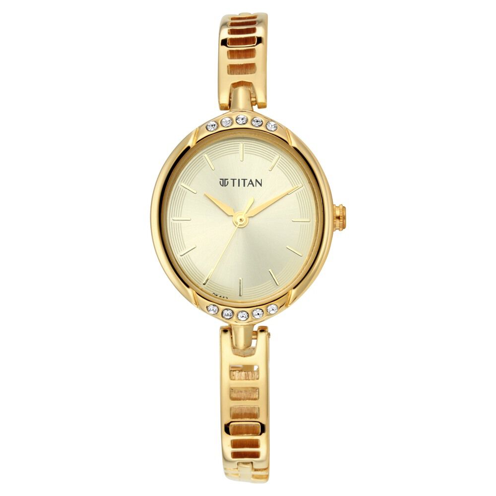Titan gold store case watches