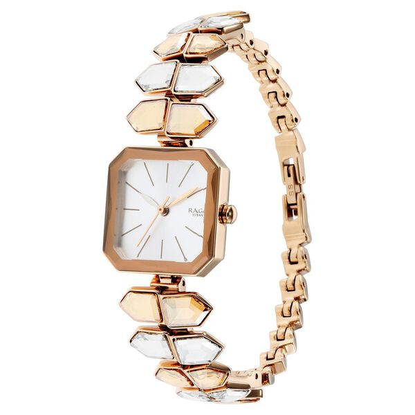 Titan Raga Love All Silver Dial Analog Metal Strap Watch for Women - image number 3