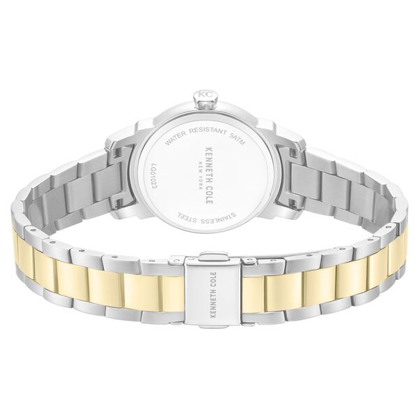Kenneth Cole Quartz Analog Pink Mother of Pearl Dial Two Toned Stainless Steel Strap Watch For Women - image number 4