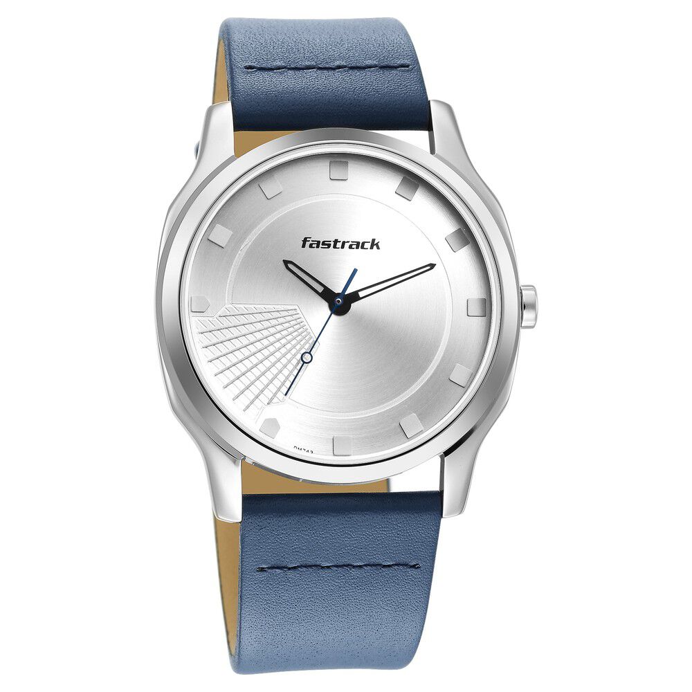 Buy Online Fastrack Stunners Quartz Analog Silver Dial Leather