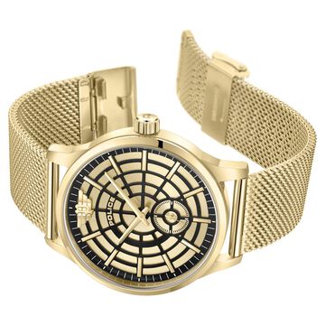 Police Champagne Dial Quartz Analog Watch for Men