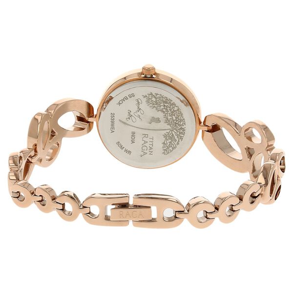 Titan Raga Garden of Eden Mother of Pearl Dial Analog Metal Strap watch for Women - image number 3
