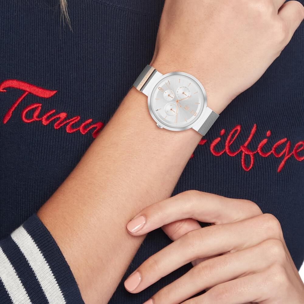 Tommy hilfiger silver watch ladies online