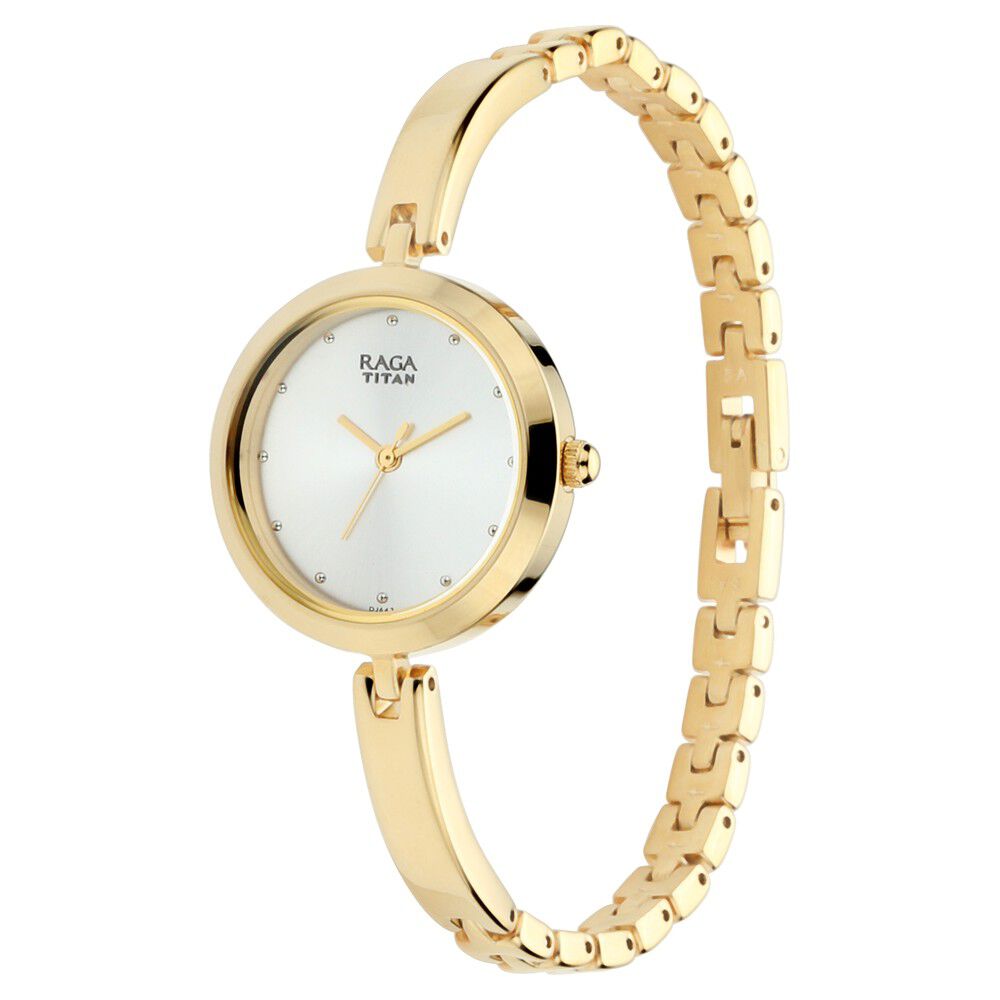 Buy Online Titan Raga Viva Silver Dial Women Watch With Metal