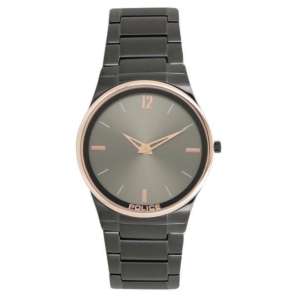 Police Quartz Analog Grey Dial Metal Strap Watch for Men - image number 0