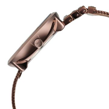 Fastrack Fleek Quartz Analog Brown Dial Stainless Steel Strap Watch for Girls