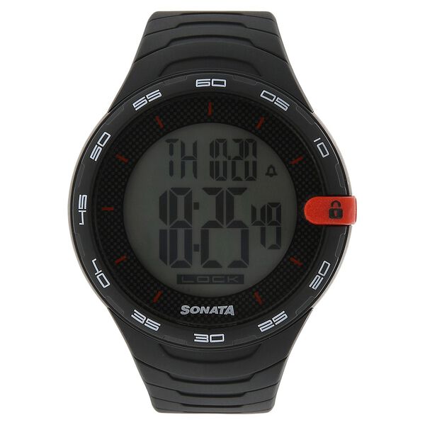SF Digital Dial Plastic Strap Watch for Men - image number 0