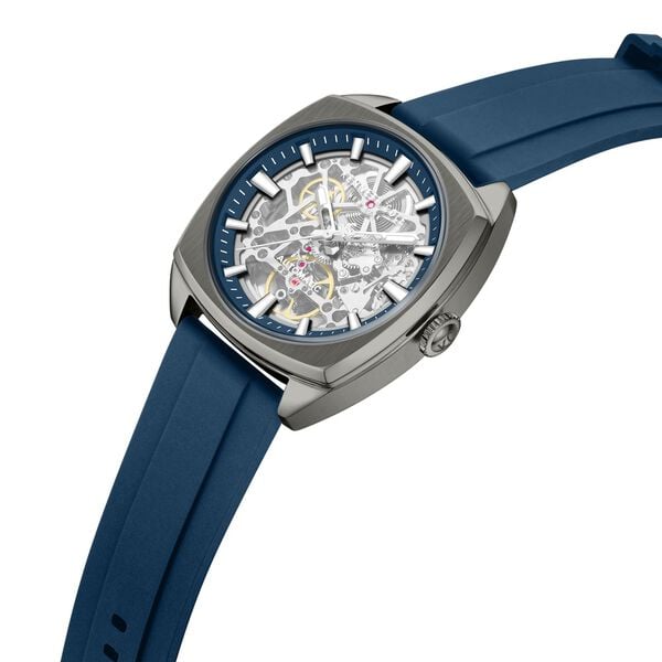 Kenneth Cole Automatic Blue Dial Blue Silicone Strap Watch For Men - image number 3