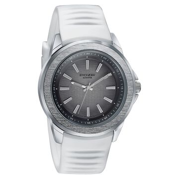 Sonata Poze Quartz Analog White Dial Plastic Strap Watch For Men