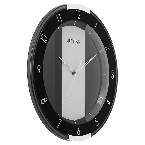 Titan Contemporary Multicoloured Wall Clock with a partly Semi-transparent Dial 33.80 x 33.80 cm (Medium Size) - image number 2