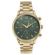 Sonata Wedding Edit Quartz Multifunction Green Dial Stainless Steel Strap Watch For Men - image number 0