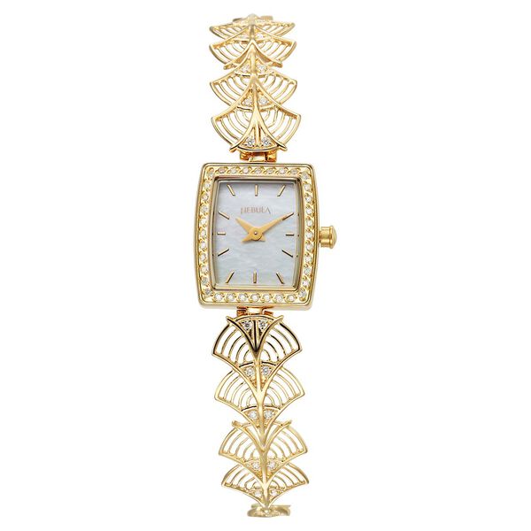 Titan Nebula Jewels 18k Gold Analog with Diamonds Watch for Women - image number 0