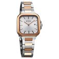 Titan Slim Square Quartz Analog with Date Silver Dial With Two Toned Color Stainless Steel Strap Watch For Women - image number 1