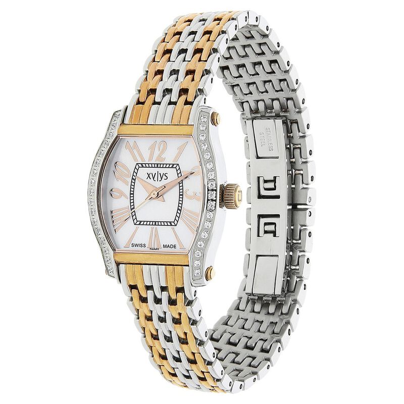 Xylys Quartz Analog Mother of Pearl Dial Stainless Steel Strap Watch for Women - image number 1